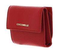 Coccinelle Pelle portafoglio Metallic Soft Wallet Grained Leather Scarlet rosso