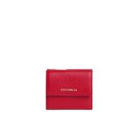 Coccinelle Pelle portafoglio Metallic Soft Wallet Grained Leather Scarlet rosso