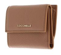 Coccinelle Pelle portafoglio Metallic Soft Wallet Grained Leather Skin marrone chiaro