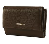 Coccinelle Pelle portafoglio Metallic Soft Wallet Grainy Leather Brunette marrone