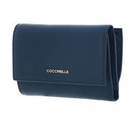Coccinelle Pelle portafoglio Metallic Soft Wallet Grainy Leather Deep Blue