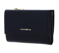 Coccinelle Pelle portafoglio Metallic Soft Wallet Grainy Leather Midnight Blue blu scuro