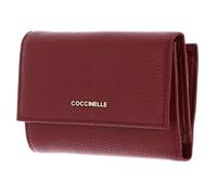 Coccinelle Pelle portafoglio Metallic Soft Wallet Grainy Leather Ribes mirtillo