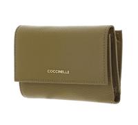 Coccinelle Pelle portafoglio Metallic Soft Wallet Grainy Leather Seagrass cachi