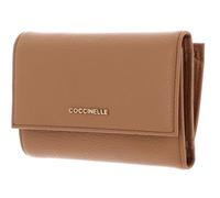 Coccinelle Pelle portafoglio Metallic Soft Wallet Grainy Leather Skin marrone chiaro
