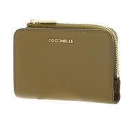 Coccinelle Pelle portafoglio Metallic Soft Wallet Seagrass cachi