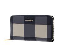 Coccinelle Pelle portafoglio Metallic Vichy Patch Wallet Mul. Stove/Midn. blu