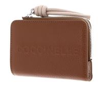 Coccinelle Pelle portafoglio Myrtha Maxi Log Wallet Cognac/Rosette marrone