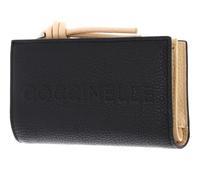 Coccinelle Pelle portafoglio Myrtha Maxi Log Wallet Noir/Betulla nero