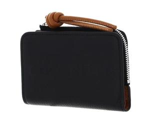 Coccinelle Pelle portafoglio Myrtha Maxi Log Wallet Noir/Cuir nero