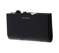 Coccinelle Pelle portafoglio Pansy Wallet Grained Leather Noir nero
