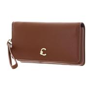 Coccinelle Pelle portafoglio pochette C-Me Envelopes Grained Leather Cognac marrone