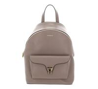 Coccinelle Pelle zaino Beat Generatio Backpack Grained Leather Warm Taupe grigio talpa
