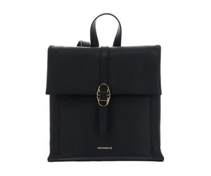 Coccinelle Pelle zaino per il tempo libero Dorian Backpack Grained Leather Noir nero