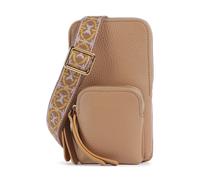 Coccinelle Pixie Borsetta porta cellulare marrone chiaro, pelle, donna