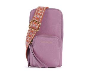 Coccinelle Pixie Borsetta porta cellulare viola, pelle di vacchetta grana, donna
