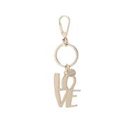 Coccinelle Portachiavi metal charm scritta love E2PG641031 J37 light gold