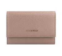 Coccinelle Portafoglio morbido in pelle metallizzata 14 cm marrone