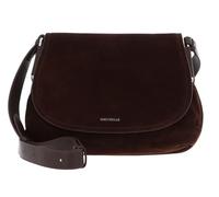 Coccinelle Rebekka Suede Handbag Grained Leather Brunette/Brunet