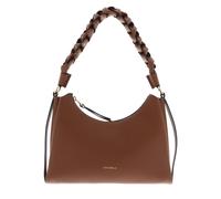 Coccinelle Pelle borsa a tracolla Boheme Grana Double Shoulder Bag Cognac/Noir marrone