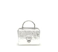 Coccinelle Silver Calf Leather Bos Taurus Handbag