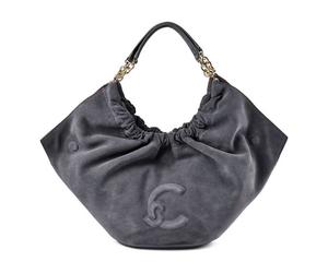 Coccinelle Smash Borsa a spalla Vera Pelle 26.5 cm grigio