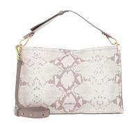 Coccinelle Snip Deleva Snake Handbag Double Grainy Leather Powd. Pi/Powd. Pi