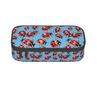 Coccinelle su uno sfondo stampa grande astuccio per matite astuccio portapenne forniture scolastiche viaggio studenti professionisti