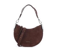 Coccinelle Sunup Suede Borsa a spalla marrone, pelle bovina ruvida, donna