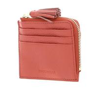 Coccinelle Tassel Credit Card Holder Pink Clay
