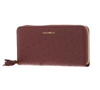 COCCINELLE Tassel Ostrich Zip Around Wallet