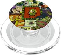 Coccinelle Vintage Little Bugs Insetto Entomologia Collage PopSockets PopGrip per MagSafe