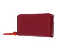 Coccinelle Metallic Soft Wallet Grained Leather Sangria/Gazpacho