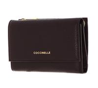 COCCINELLE Wallet Grainy Leather Darkbrown