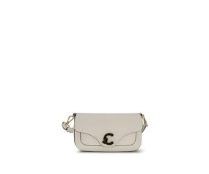 Coccinelle White Calf Leather Bos Taurus Shoulder Bag