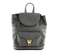 COCCINELLE zaino Grained Leather Backpack Grafite