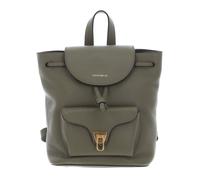 COCCINELLE zaino Grained Leather Backpack Laurel Green