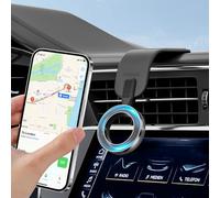 COCCKO Soporte Móvil Coche Magnético Magsafe - Fuerte Imán N55 para iPhone 16 15 14 13 Pro Max - Rotación 360°, Instalable en Salpicadero o Pantalla, Compatible con Todos los Coches (Negro-A)