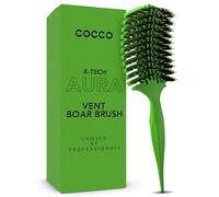 Spazzola COCCO Aura Vent Boar Brush Verde