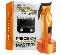Cocco Hyper Veloce Pro Clipper, colore: arancione | Digital Gap Ambassador - Lama conica in grafene per barbieri professionali, 7200 giri/min, motore BLDC