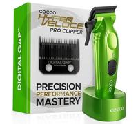 Cocco Hyperveloce Pro Clipper Green - tagliacapelli | Digital Gap Ambassador Graphene - Lama conica per parrucchieri professionali, motore BLDC 7200 giri/min