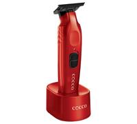 Cocco Hyperveloce Pro Trimmer Red - tagliacapelli rifinitore | Motore BLDC brushless ad alta coppia, senza fili, design interamente in metallo, batteria agli ioni di litio