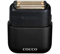 COCCO Imacto, rasoio igienico a tripla lama in lamina d'oro, nero, uso bagnato e asciutto, testina magnetica sostituibile, acceleratore intelligente, autonomia di 90 minuti