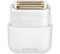 COCCO Imacto, rasoio igienico a tripla lama in lamina d'oro, bianco, uso bagnato e asciutto, testina magnetica sostituibile, acceleratore intelligente, autonomia di 90 minuti