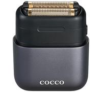 COCCO Imacto, rasoio igienico a tripla lama in lamina d'oro, grigio, uso bagnato e asciutto, testina magnetica sostituibile, acceleratore intelligente, autonomia di 90 minuti