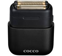 COCCO Imacto, rasoio igienico a tripla lama in lamina d'oro, nero, uso bagnato e asciutto, testina magnetica sostituibile, acceleratore intelligente, autonomia di 90 minuti