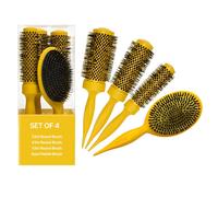 COCCO Set Aura Tri-Lon Technology Brush 4pz Giallo