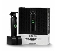 Cocco Tagliacapelli di rendimento elevato di Veloce Lite, lama di Digital | Costante 7000 giri/min, 4 ore di autonomia, 1,5 ore di ricarica, blocco da viaggio, USB-C, Edger, rosso/nero