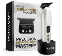 Cocco Veloce Pro Bianco Digitale Spazi Cordless Trimmer con Supporto - Nuovo