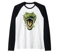 Coccodrillo Alligatore Rettili Croc Alligatori Coccodrilli Maglia con Maniche Raglan